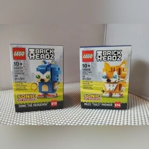 Lego Brickheadz Sonic The Hedgehog Bundle: 40627 & 40628 NWT Building Toy Set